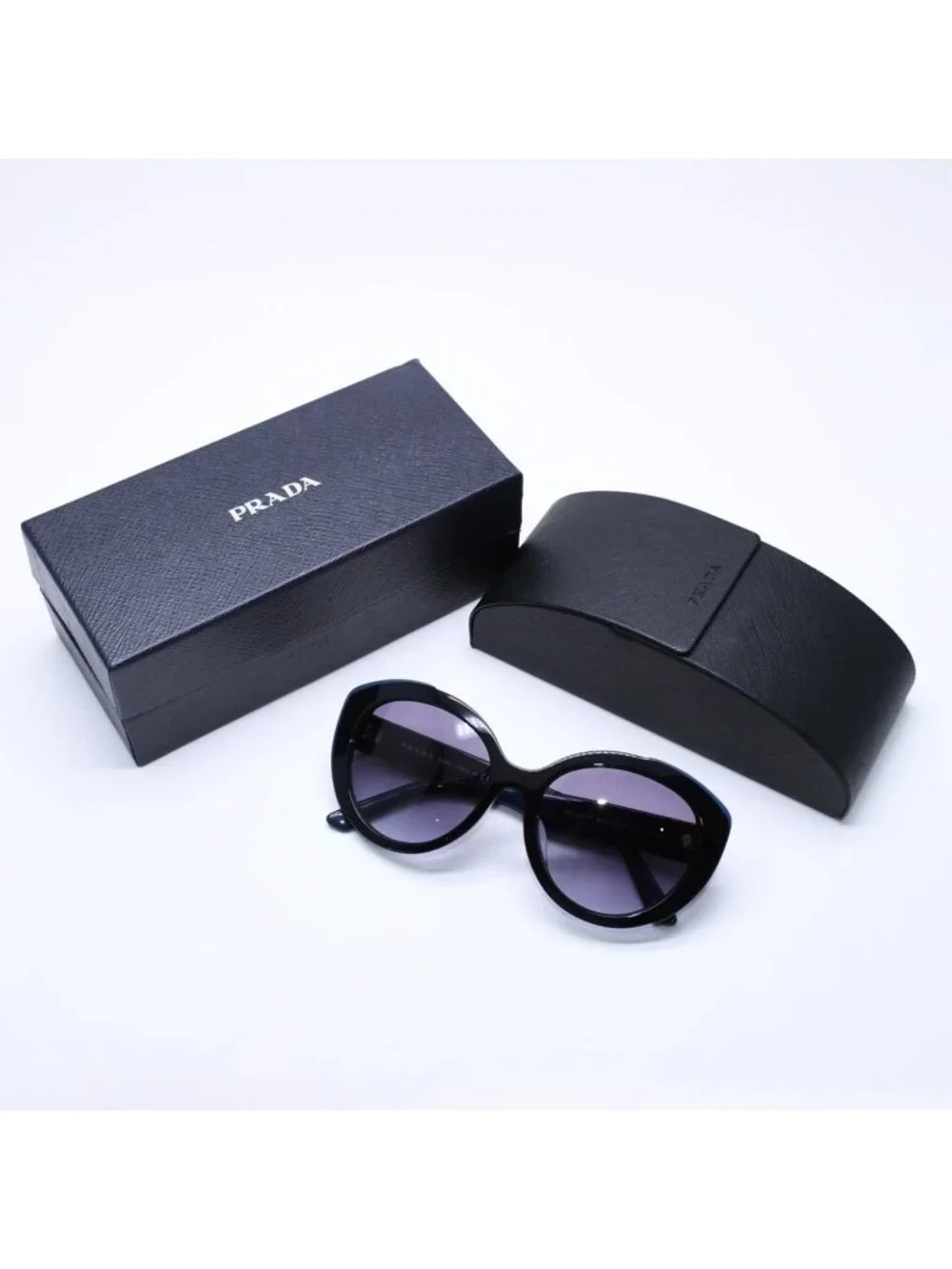 Prada Sunglasses Eyewear Black Navy Acetate